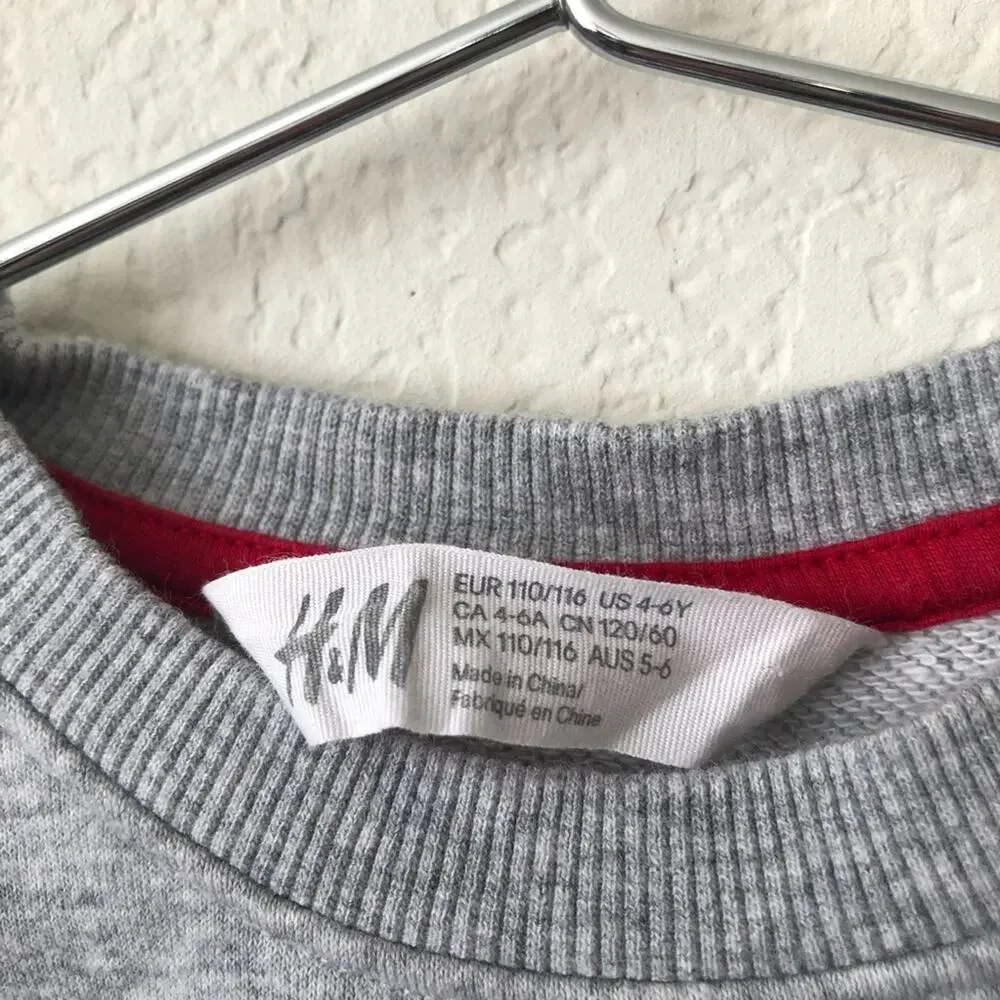 H&M Reversible Sequin Gray Sweatshirt Soccer Score Aim For Your Goals Play Great